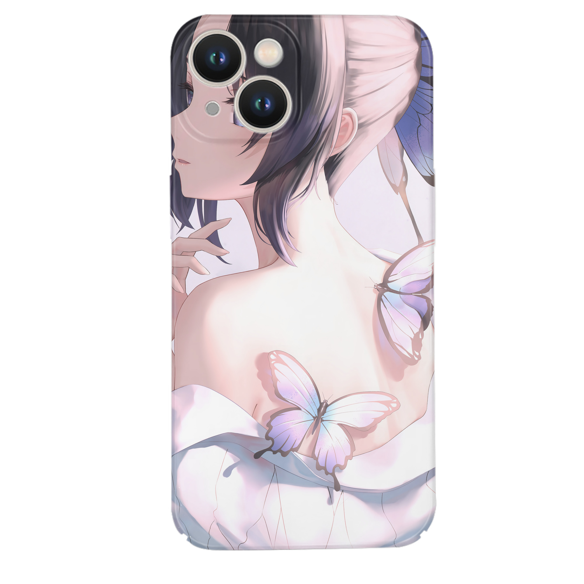 （画像用） 鬼滅の刃（きめつのやいば）蟲柱-胡蝶 しのぶ／こちょう しのぶ Kochou Shinobu 【iPhone 14シリーズ対応】ハードケース